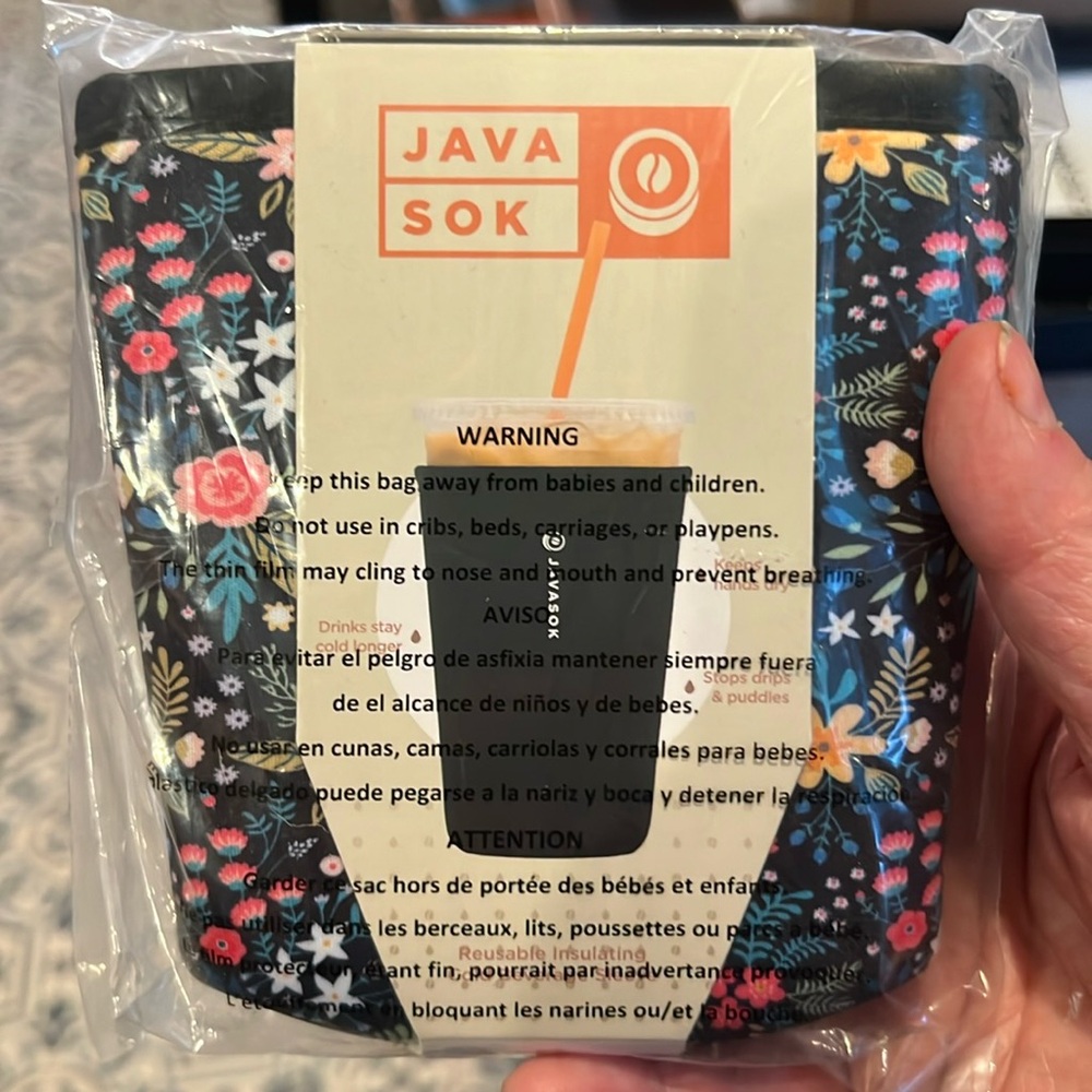 JAVASOK, size medium, ‘Black English Garden Picnic’, new in package